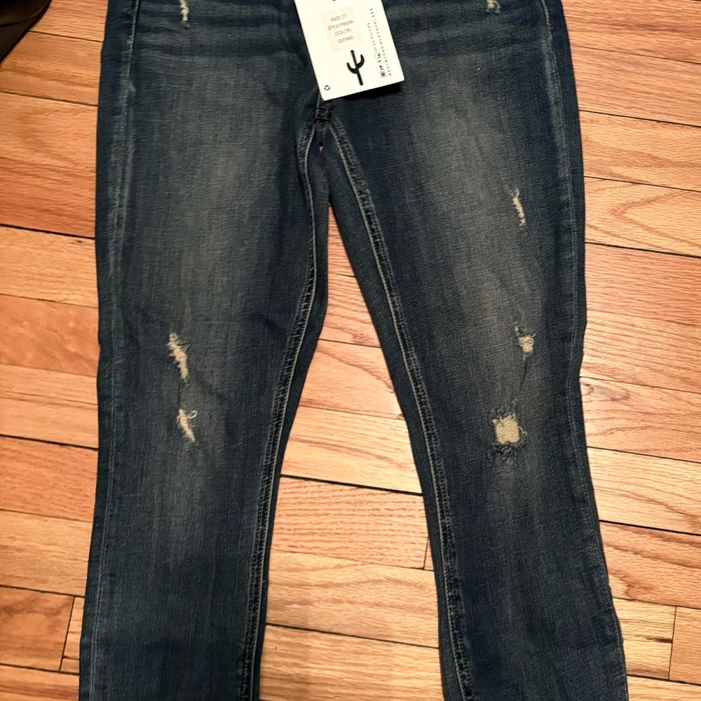 Pistola Dark Blue Distressed Skinny Jeans